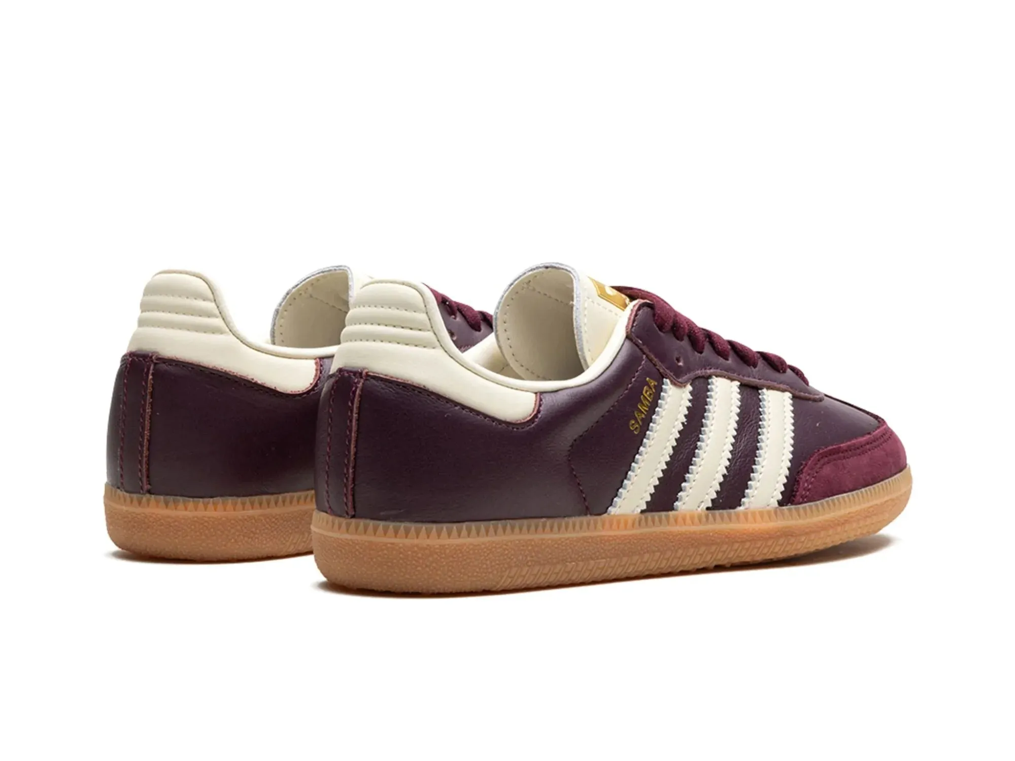 Adidas Samba OG "Maroon Gold Metallic"