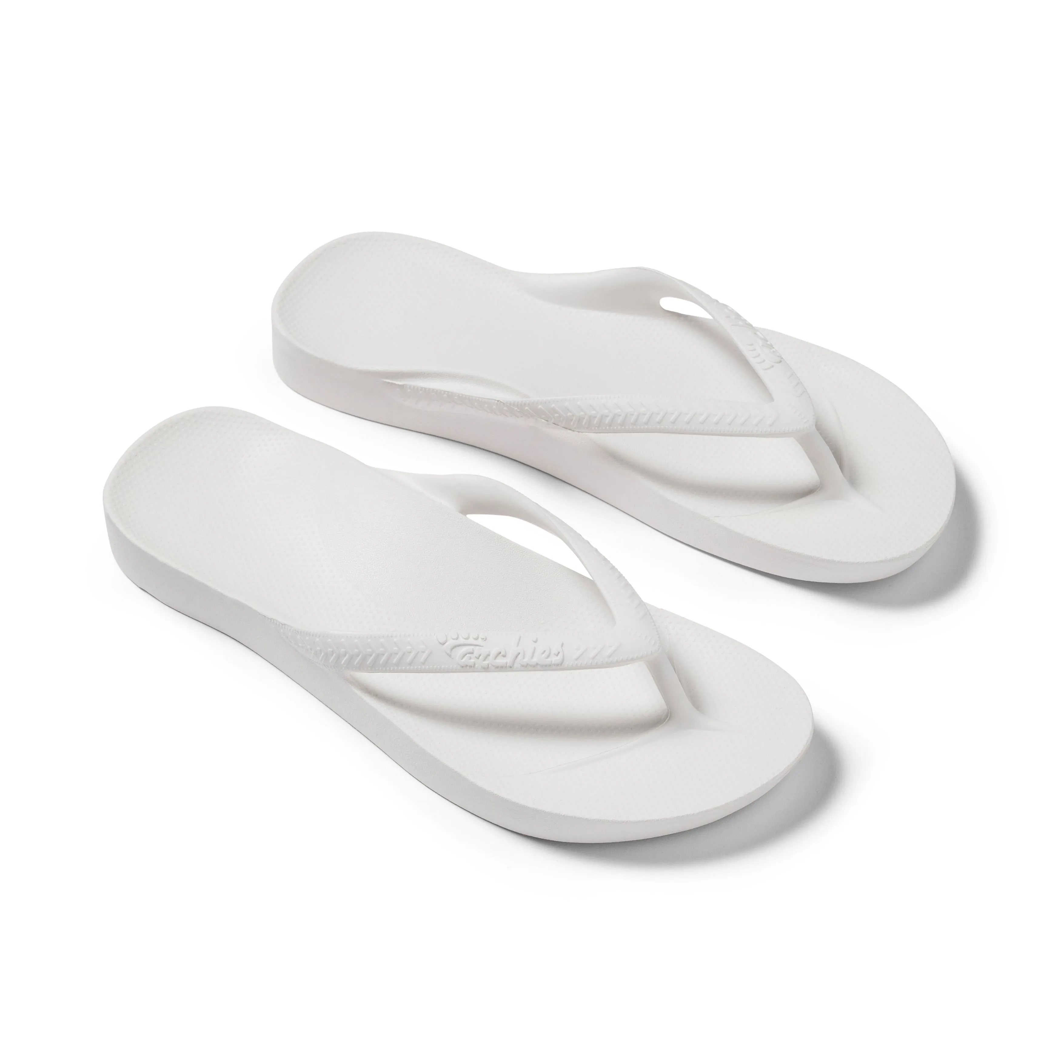 Arch Support Flip Flops - Classic - White