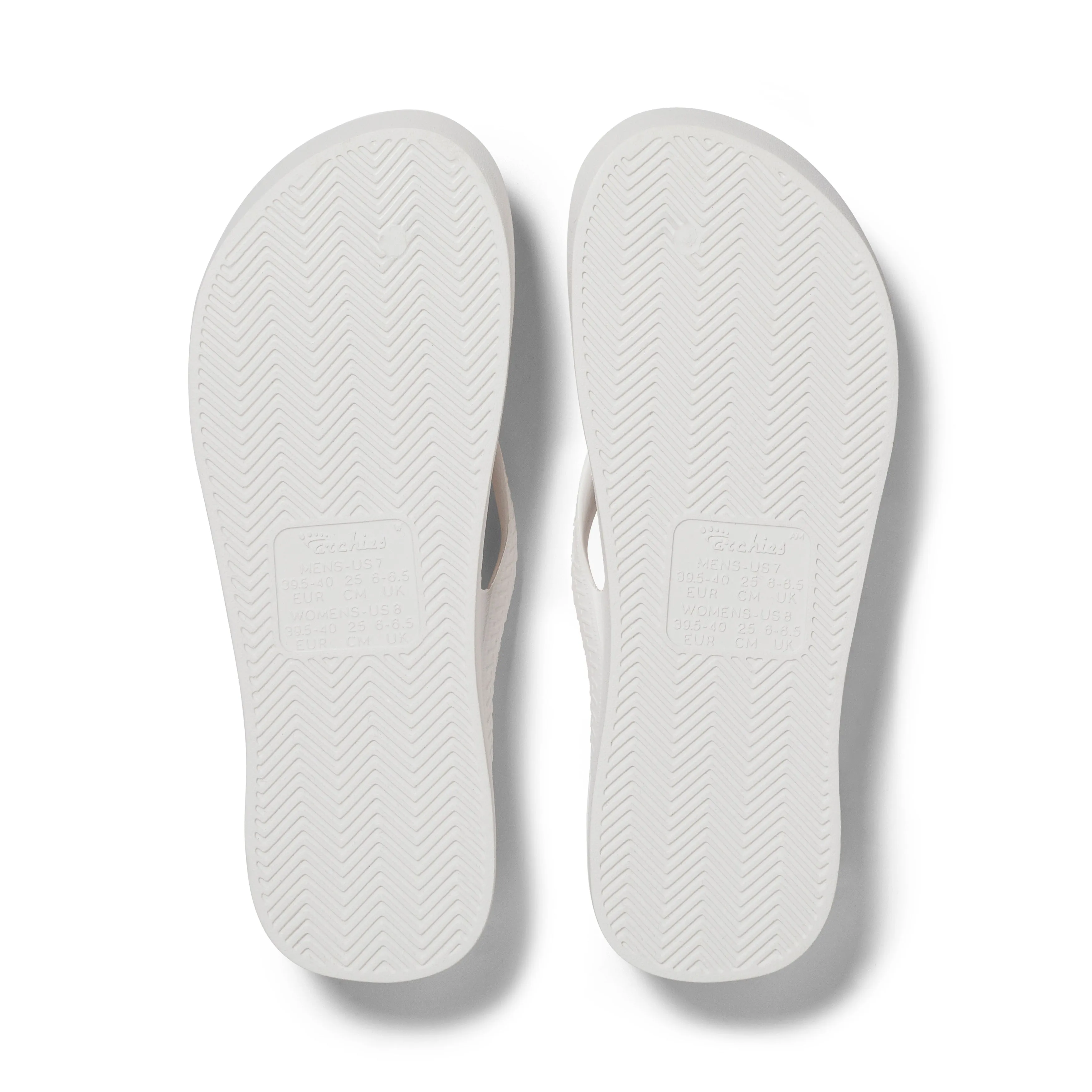 Arch Support Flip Flops - Classic - White