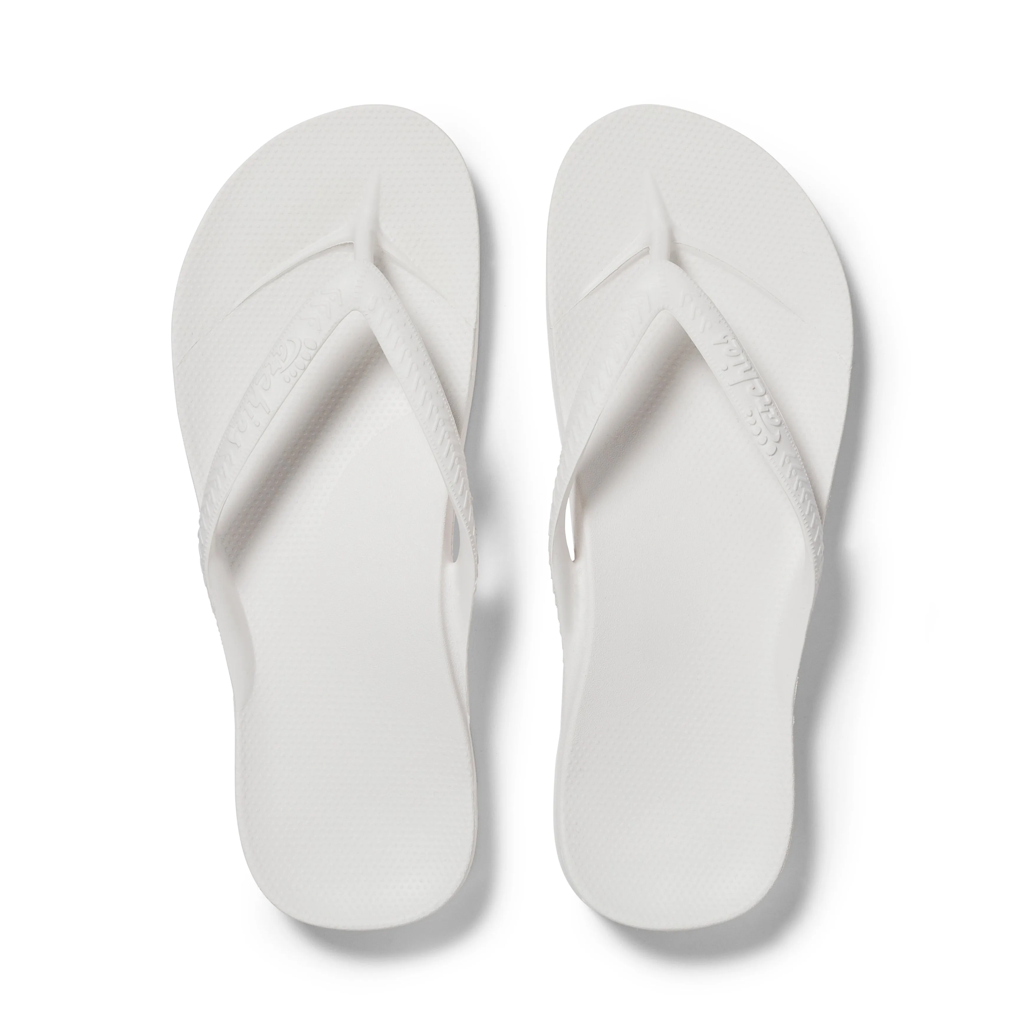 Arch Support Flip Flops - Classic - White