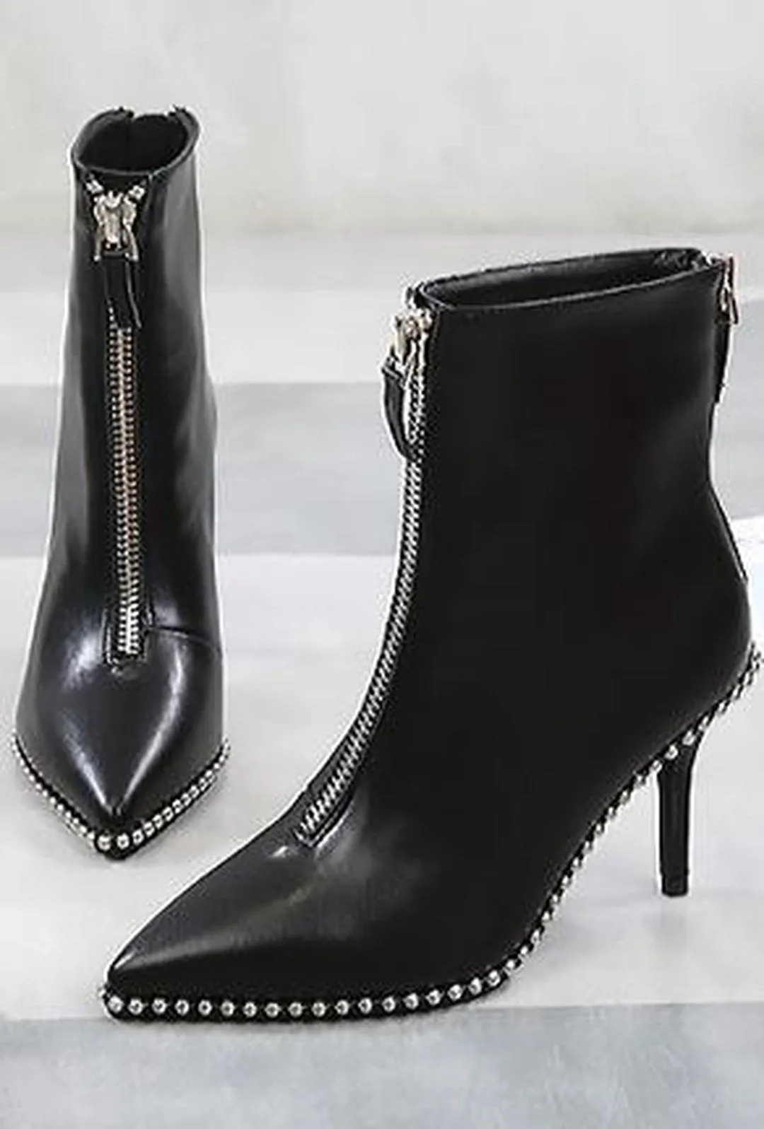 ARDEN - STUDS & ZIP BOOTS