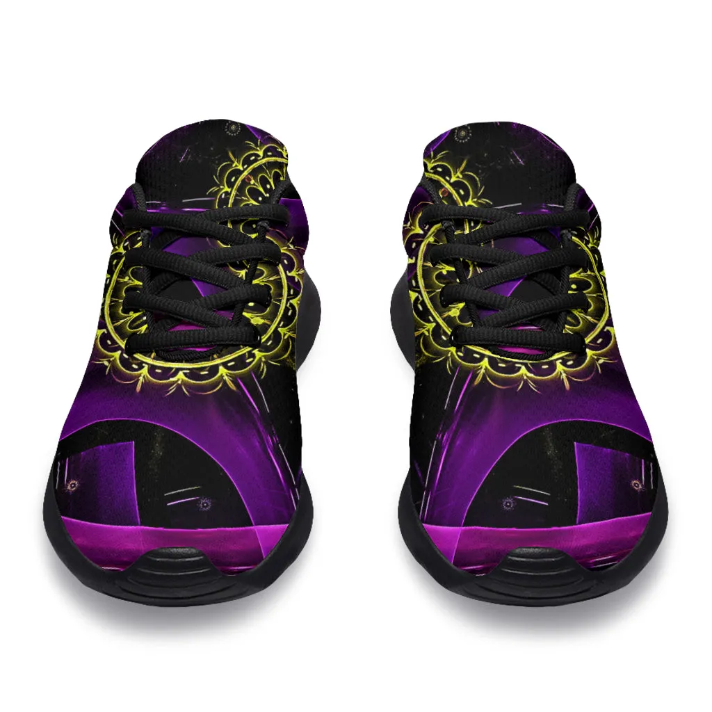 Awesome Purple Lines Sport Sneakers