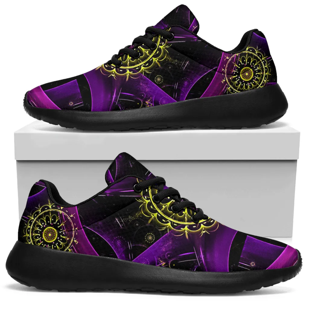 Awesome Purple Lines Sport Sneakers