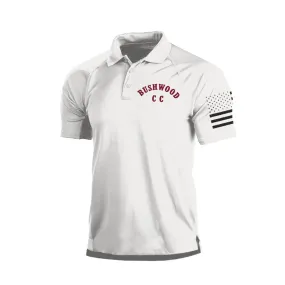 BUSHWOOD COUNTRY CLUB 1/4 BUTTON RAGLAN GRAPHIC POLO SHIRT