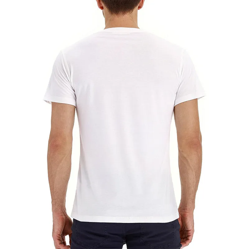 BUTTON HENLEY NECK SHORT SLEEVE POCKET TEE