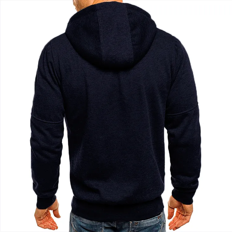 CASUAL THICKEN ZIPPER HOODED JACKET