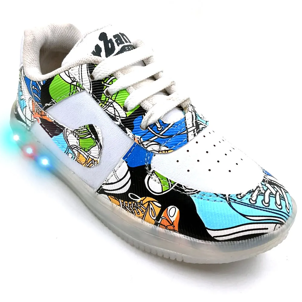 Classy Patterned Sneaker With LED Lights