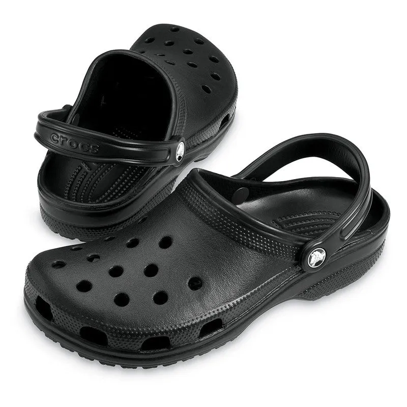 Crocs Classic Clog With Slingback - Black