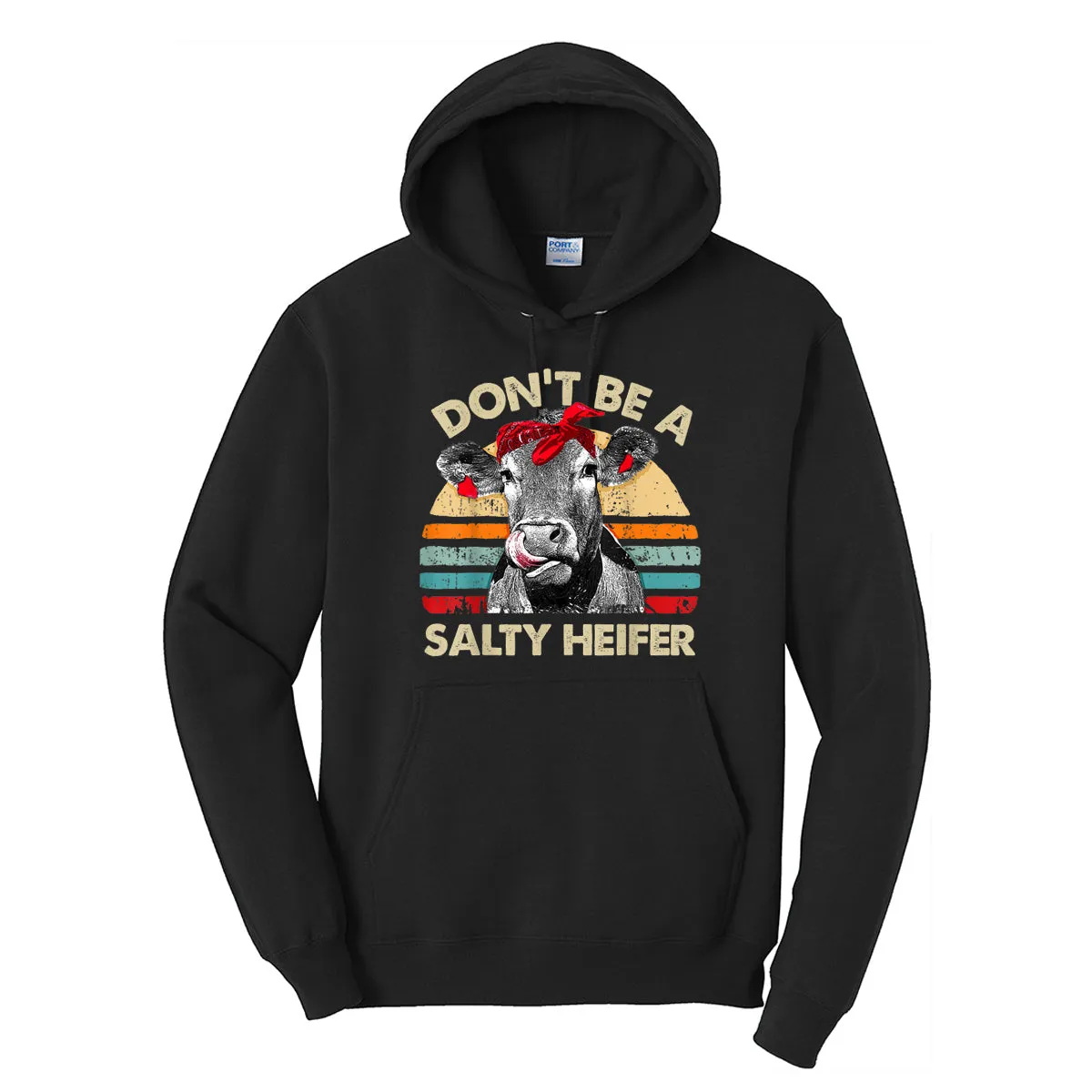 Don't Be A Salty Heifer - Black Tee