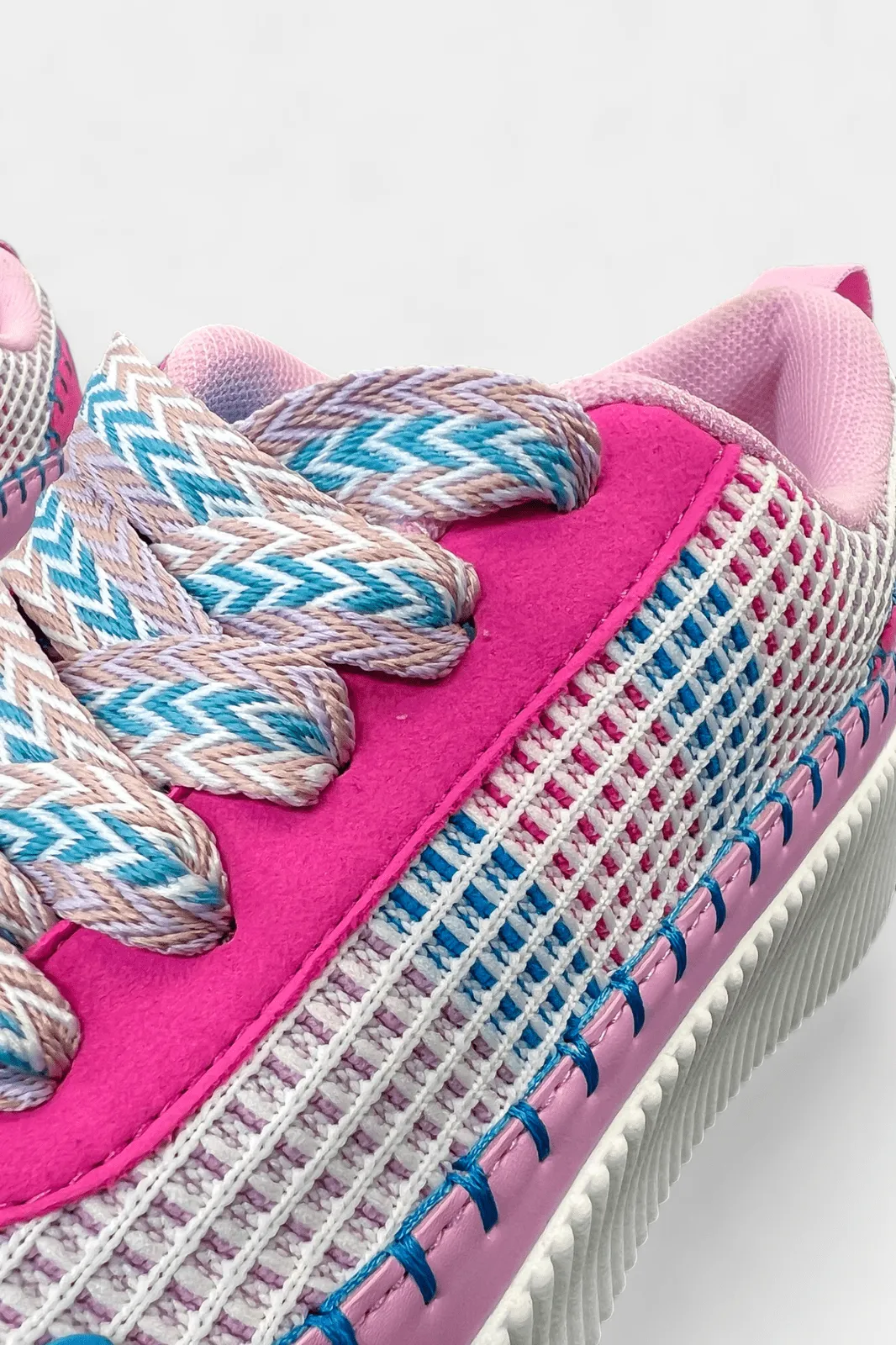 Fuchsia Pattern Sneakers