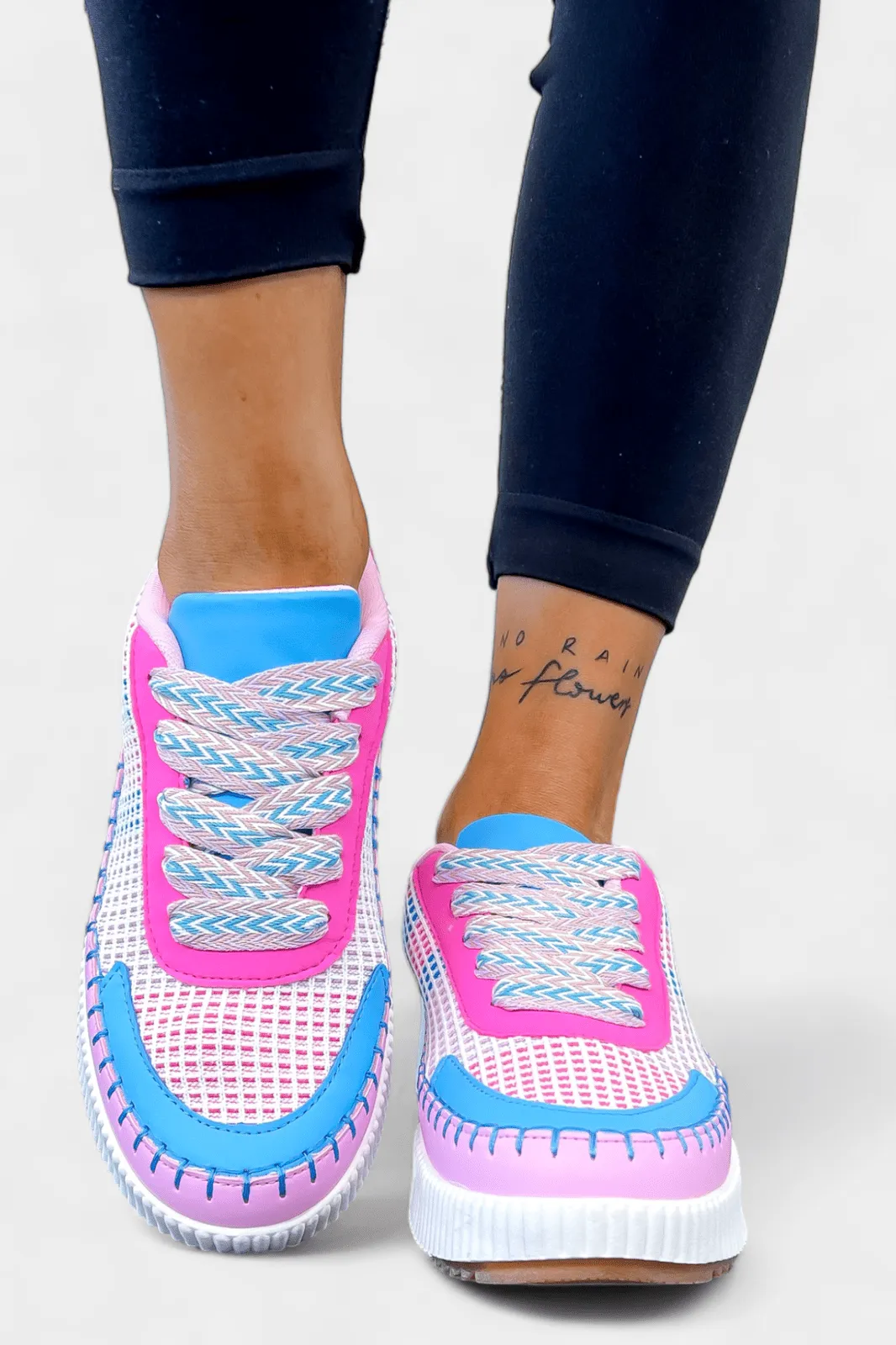 Fuchsia Pattern Sneakers