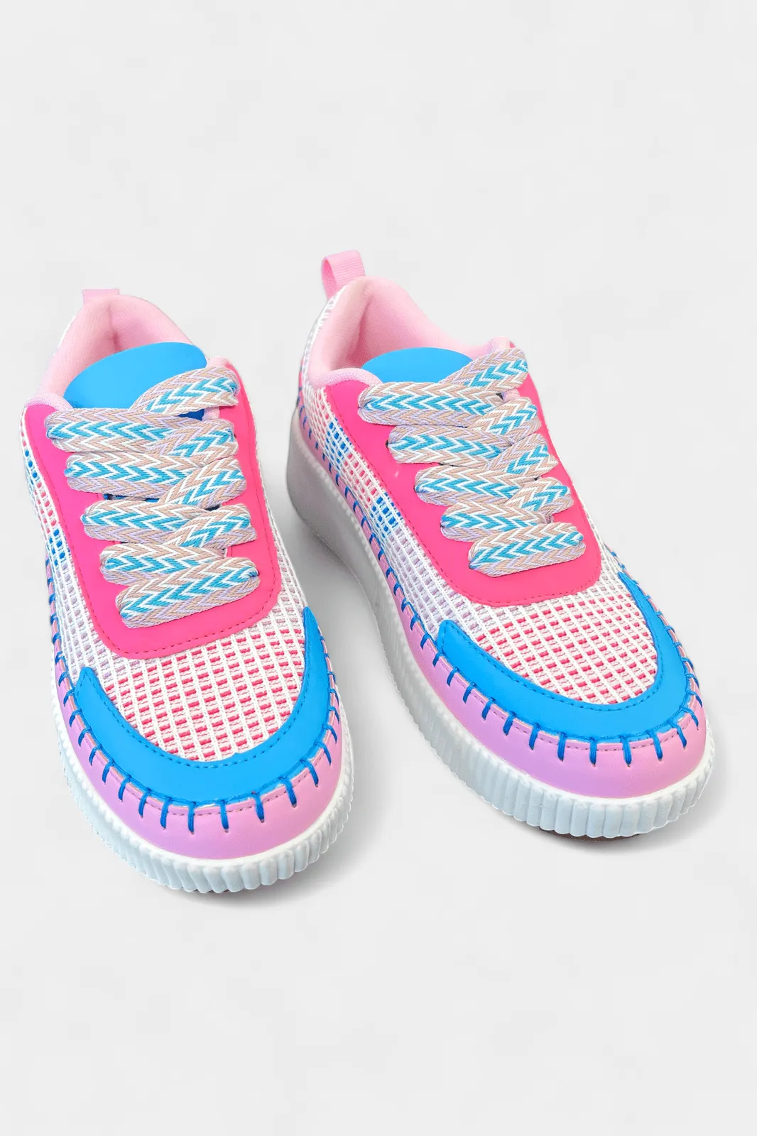 Fuchsia Pattern Sneakers