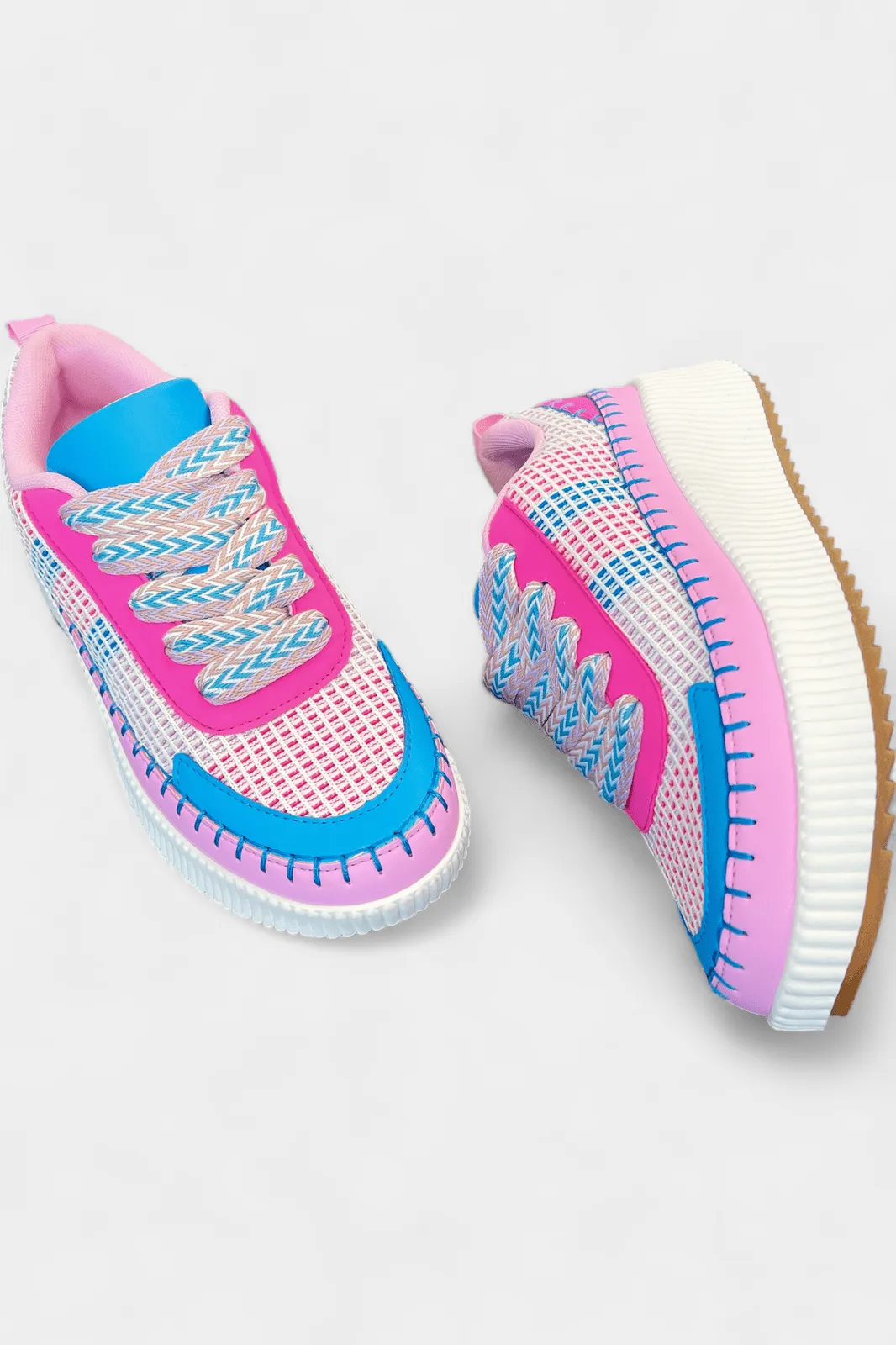 Fuchsia Pattern Sneakers