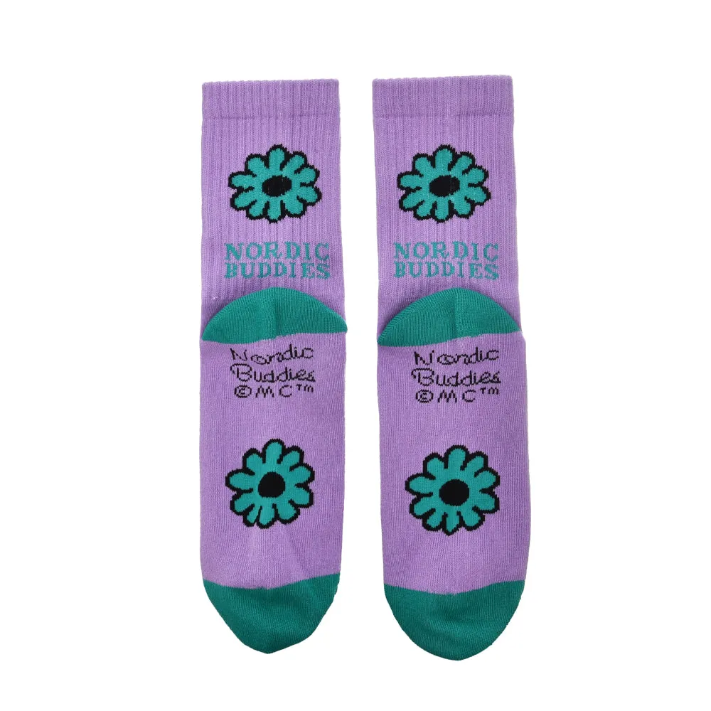 Little My Ladies Retro Socks Violet - Nordicbuddies