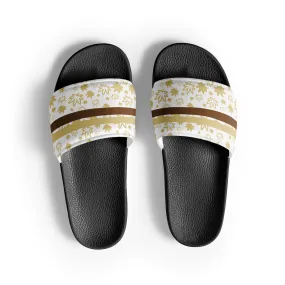 Men’s Gold Leaf and Strips slides