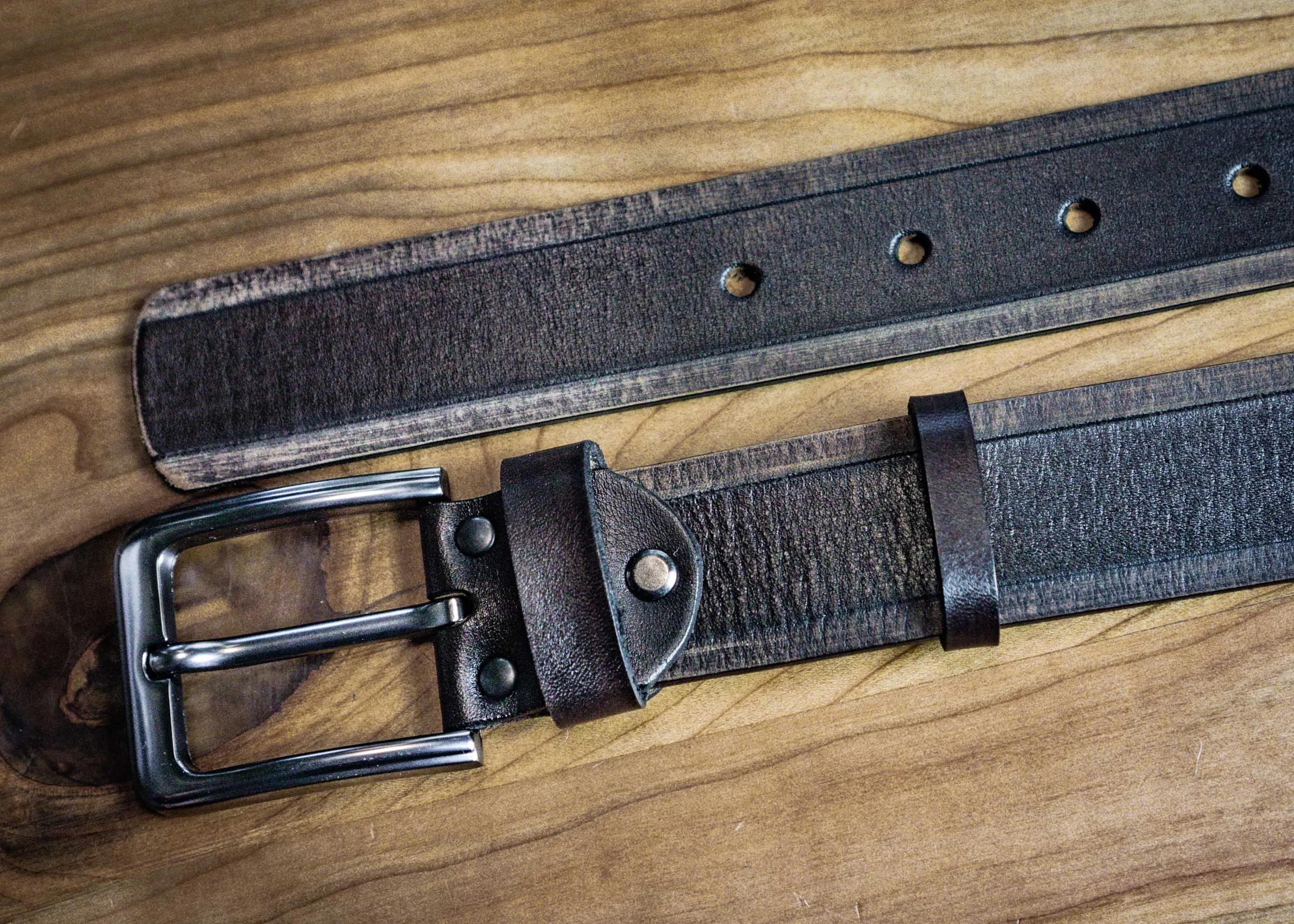 Men’s Leather Designer Belt "Story" | Handcrafted | Vintage Brown