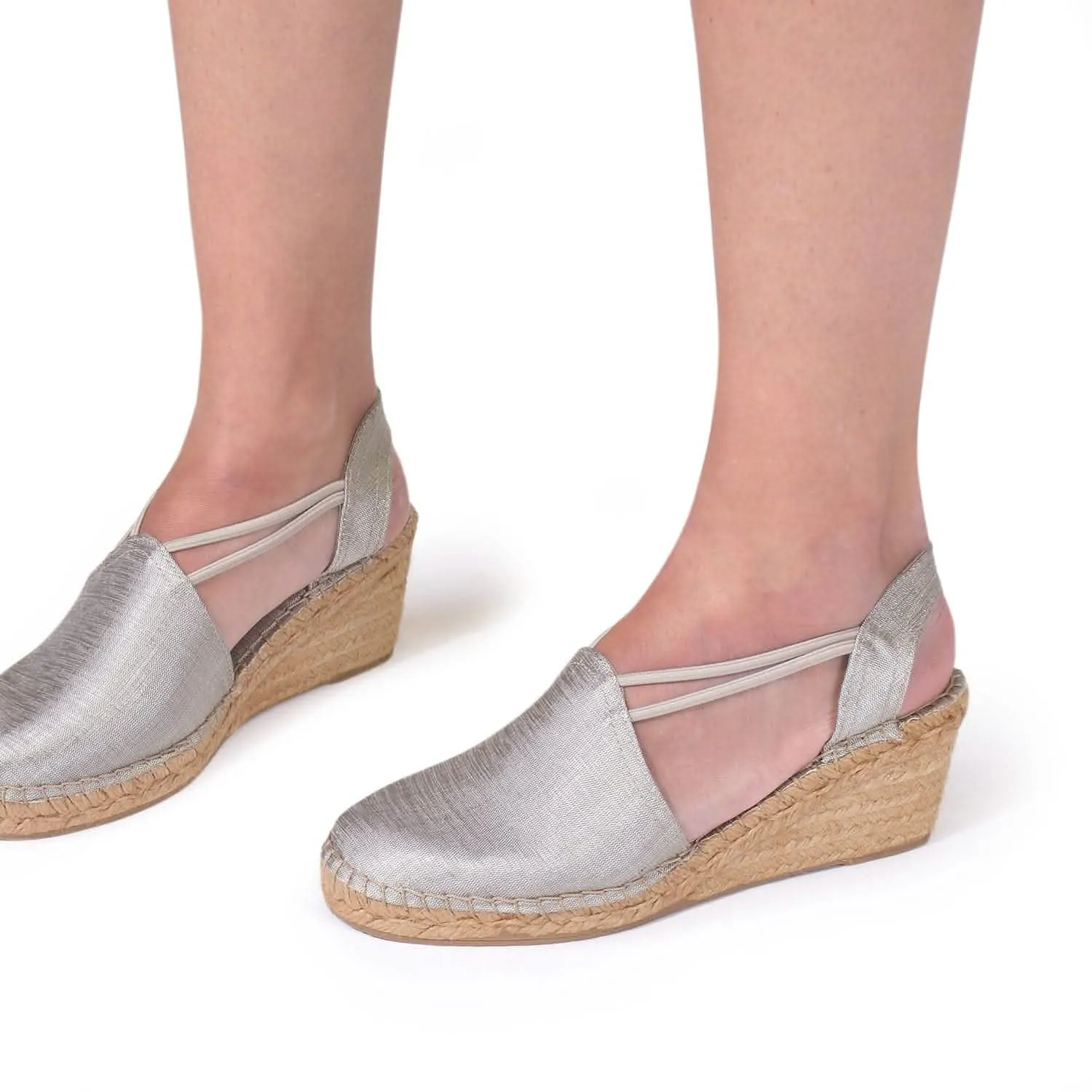 Metallic  Wedge Espadrille for Women - Turia