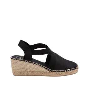 Plain Silk Wedge Espadrille for Women - Tabarca