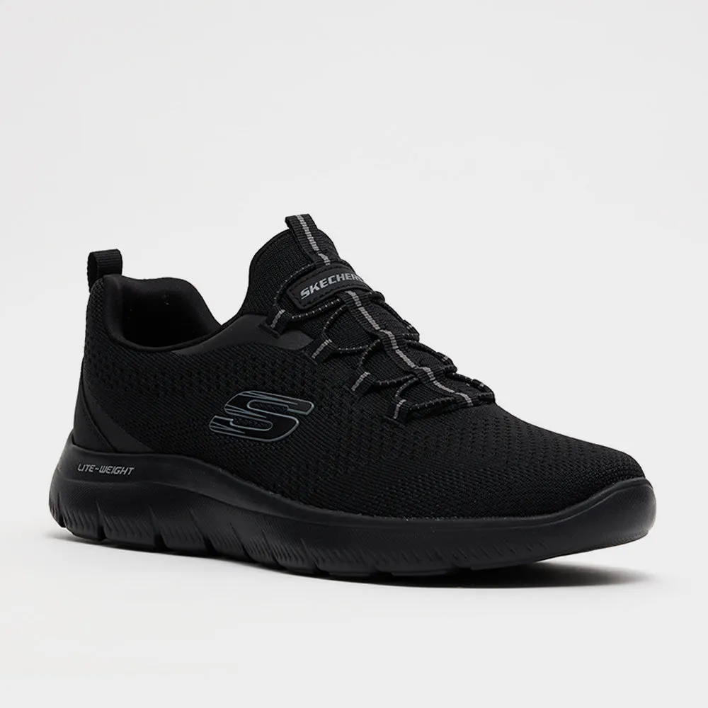 Skechers Mens Summits Sneaker Black/black _ 181569 _ Black