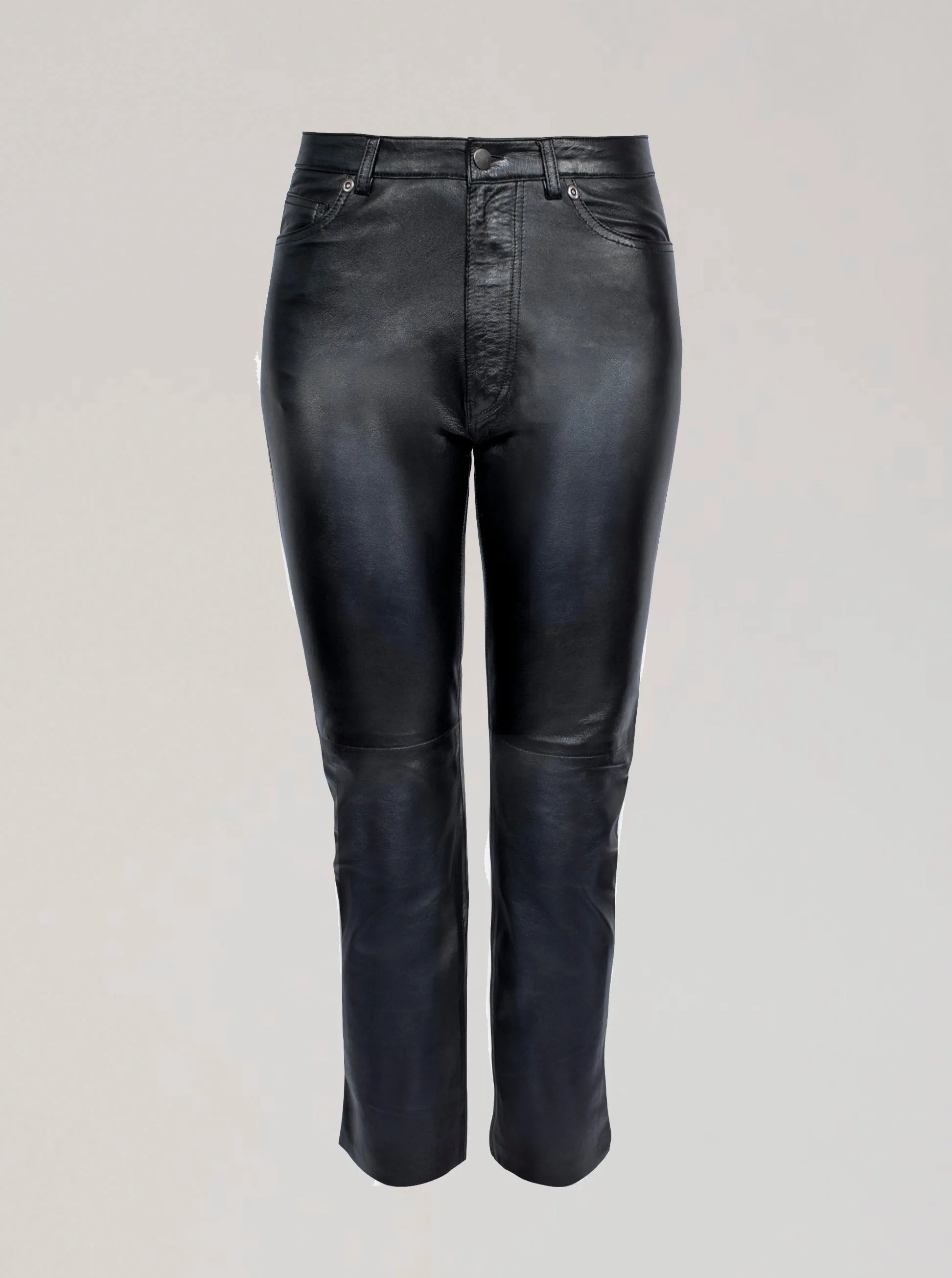 TATE LEATHER PANT - BLACK