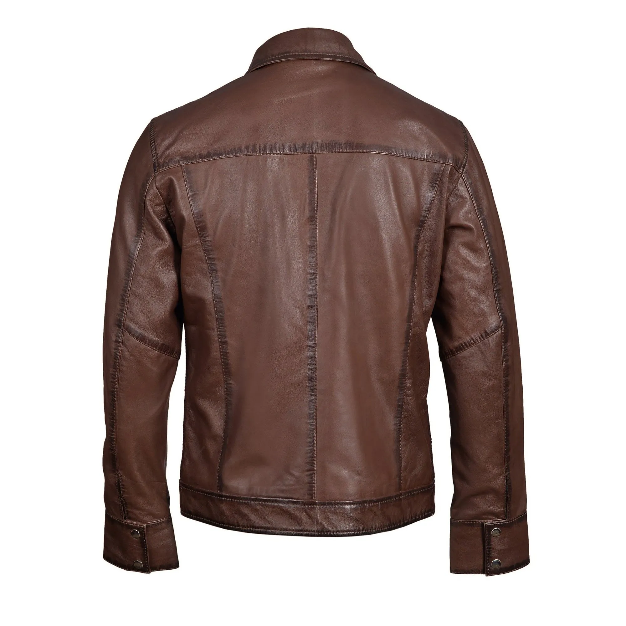 Thatchers premium hand waxed brown leather jacket