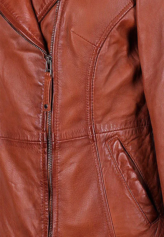 Women’s Alden Sandwash Leather Jacket