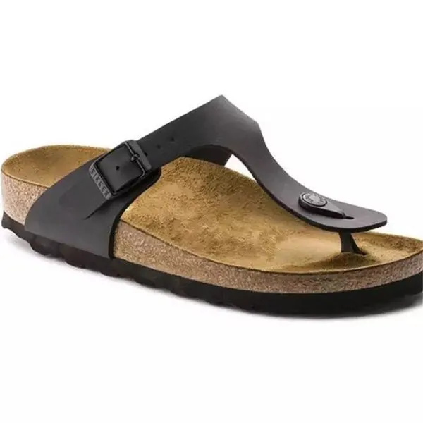 Women's Casual Buckle Flat Beach Flip Flops 37727209C