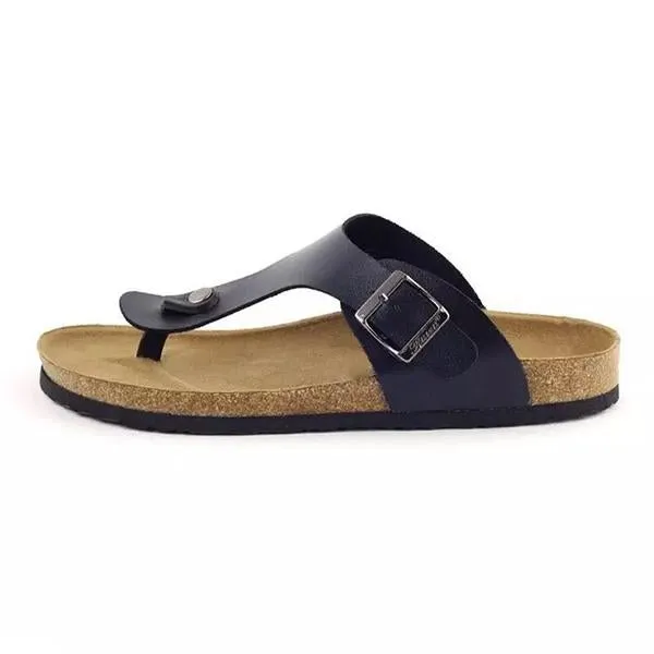 Women's Casual Buckle Flat Beach Flip Flops 37727209C